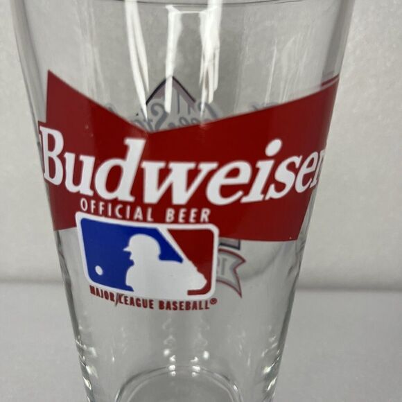 New York Yankees Stadium 75th Anniversary Budweiser Vintage Beer Glass 1923-1998 - Picture 6 of 7